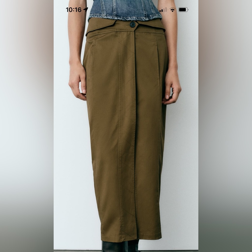 Midi skirt Zara women size M